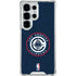 NBA Los Angeles Clippers Distressed Blue Galaxy S25 Ultra Clear Case