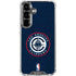 NBA Los Angeles Clippers Distressed Blue Galaxy S26 Clear Case