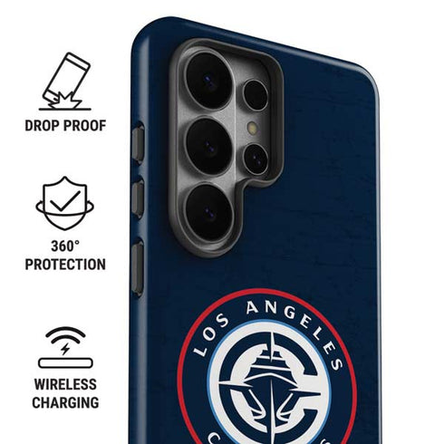 NBA Los Angeles Clippers Distressed Blue Galaxy S26 Ultra Impact Case