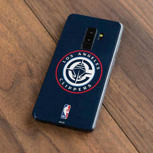 NBA Los Angeles Clippers Distressed Blue Galaxy S9 Plus Skin