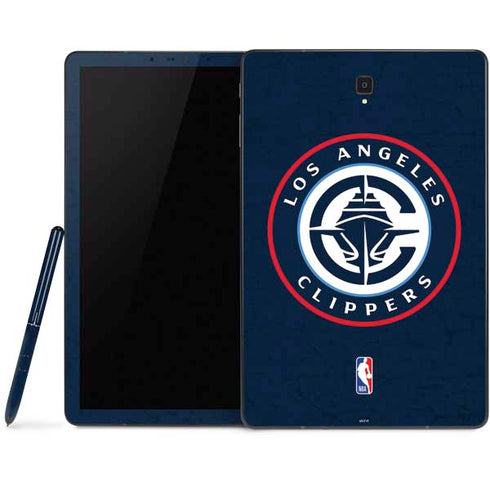 NBA Los Angeles Clippers Distressed Blue Samsung Galaxy Tab Skin