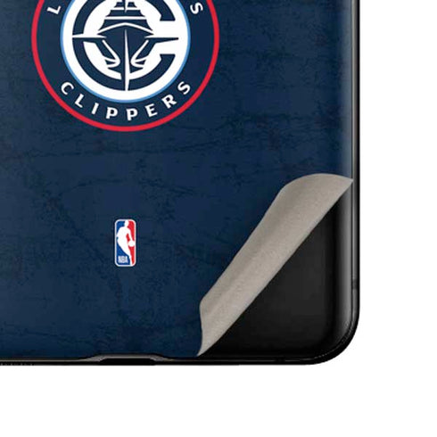 NBA Los Angeles Clippers Distressed Blue Galaxy Z Flip Skin