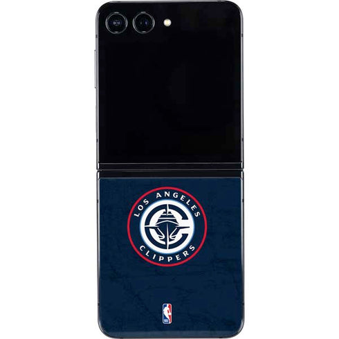 NBA Los Angeles Clippers Distressed Blue Galaxy Z Flip5 5G Skin