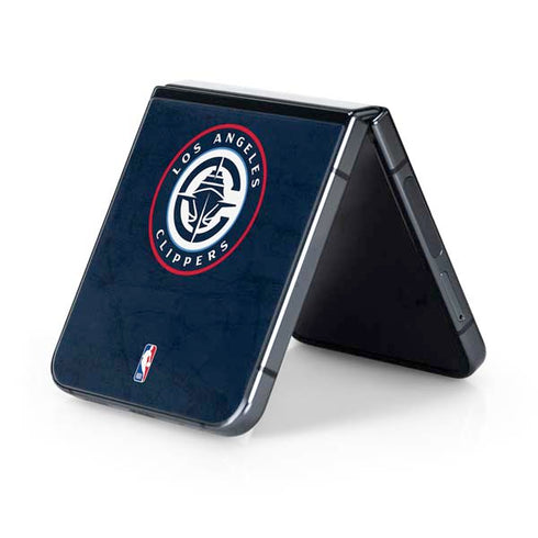 NBA Los Angeles Clippers Distressed Blue Galaxy Z Flip5 5G Skin