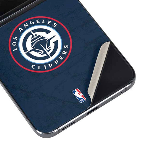 NBA Los Angeles Clippers Distressed Blue Galaxy Z Flip5 5G Skin