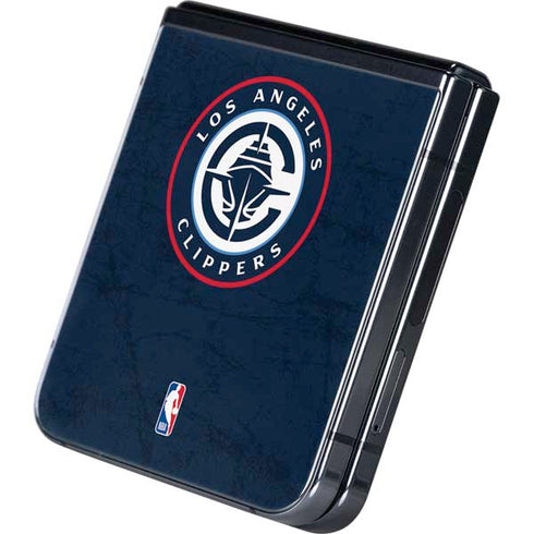 NBA Los Angeles Clippers Distressed Blue Galaxy Z Flip5 5G Skin