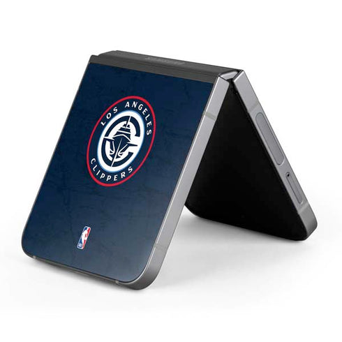 NBA Los Angeles Clippers Distressed Blue Galaxy Z Flip6 Skin