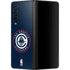 NBA Los Angeles Clippers Distressed Blue Galaxy Z Fold3 5G Skin