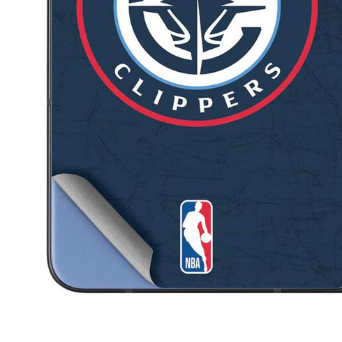 NBA Los Angeles Clippers Distressed Blue Galaxy Z Fold5 5G Skin
