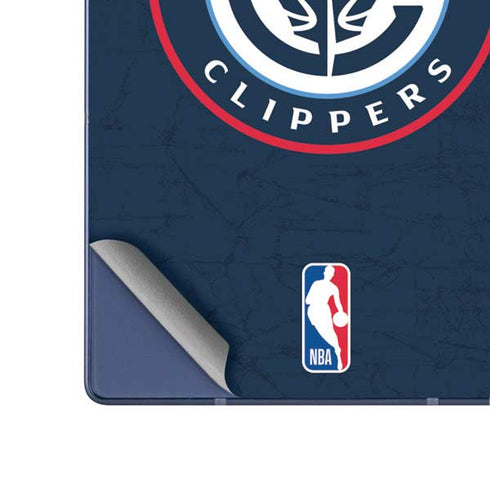 NBA Los Angeles Clippers Distressed Blue Galaxy Z Fold6 Skin