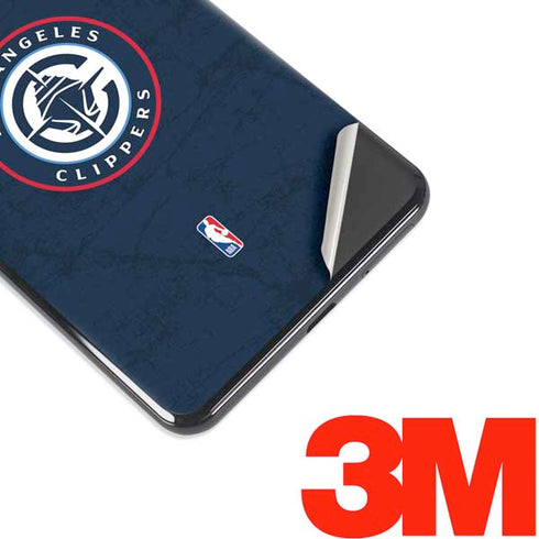 NBA Los Angeles Clippers Distressed Blue Google Pixel 3 XL Skin
