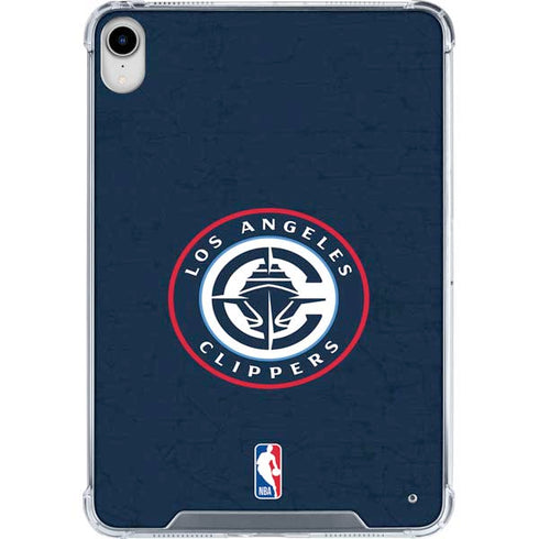 NBA Los Angeles Clippers Distressed Blue iPad 11th Gen (2025) Clear Case