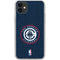 NBA Los Angeles Clippers Distressed Blue iPhone 11 Clear Case