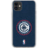 NBA Los Angeles Clippers Distressed Blue iPhone 11 Clear Case