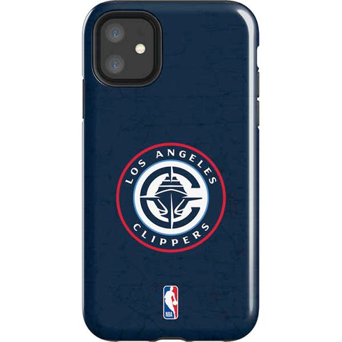 NBA Los Angeles Clippers Distressed Blue iPhone 11 Impact Case