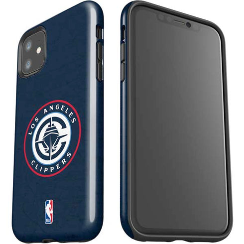 NBA Los Angeles Clippers Distressed Blue iPhone 11 Impact Case