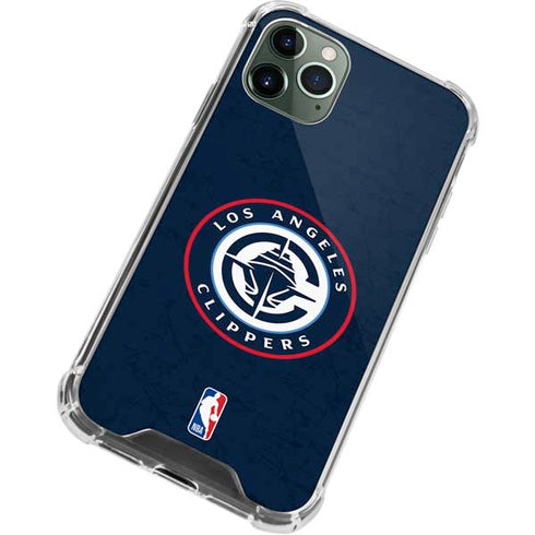 NBA Los Angeles Clippers Distressed Blue iPhone 11 Pro Max Clear Case
