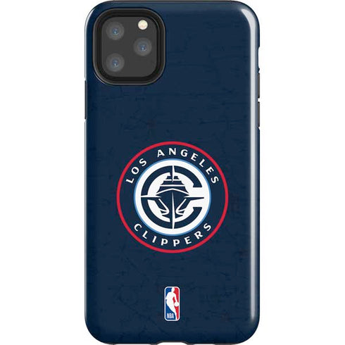 NBA Los Angeles Clippers Distressed Blue iPhone 11 Pro Max Impact Case