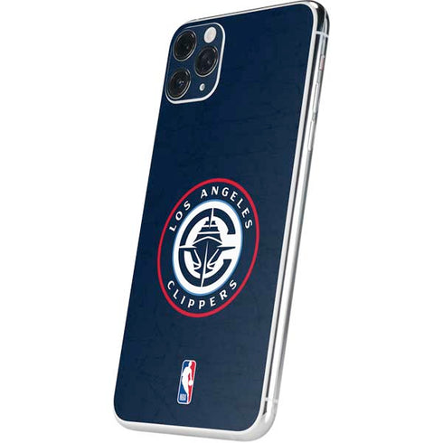 NBA Los Angeles Clippers Distressed Blue iPhone 11 Pro Max Skin