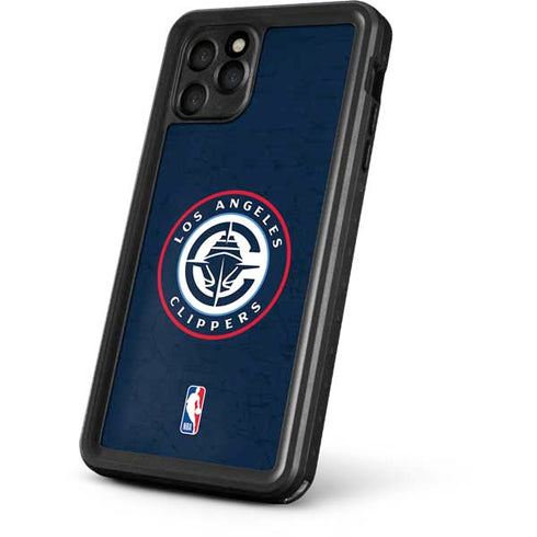 NBA Los Angeles Clippers Distressed Blue iPhone 11 Pro Max Waterproof Case