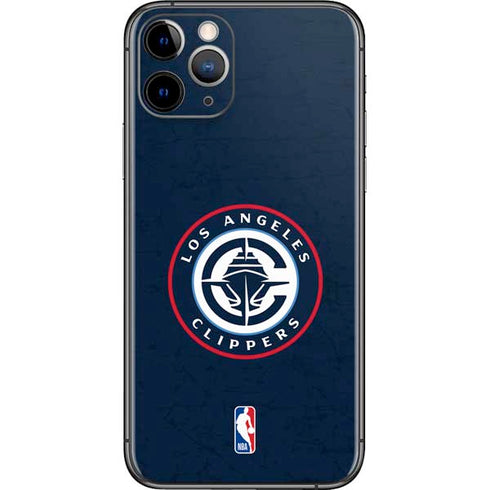 NBA Los Angeles Clippers Distressed Blue iPhone 11 Pro Skin