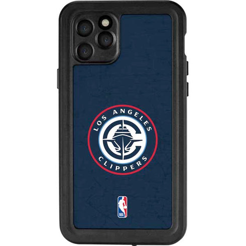 NBA Los Angeles Clippers Distressed Blue iPhone 11 Pro Waterproof Case