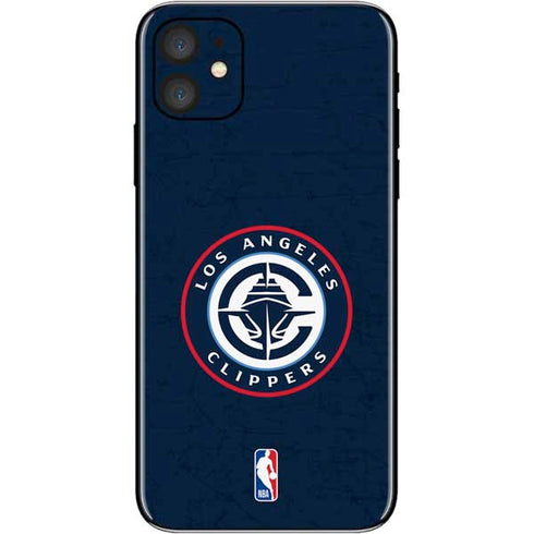 NBA Los Angeles Clippers Distressed Blue iPhone 11 Skin