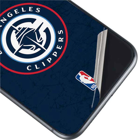 NBA Los Angeles Clippers Distressed Blue iPhone 11 Skin