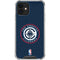 NBA Los Angeles Clippers Distressed Blue iPhone 12 Clear Case