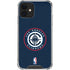 NBA Los Angeles Clippers Distressed Blue iPhone 12 Clear Case