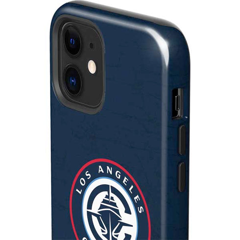 NBA Los Angeles Clippers Distressed Blue iPhone 12 Mini Impact Case