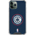 NBA Los Angeles Clippers Distressed Blue iPhone 12 Pro Clear Case