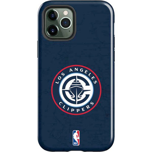 NBA Los Angeles Clippers Distressed Blue iPhone 12 Pro Impact Case