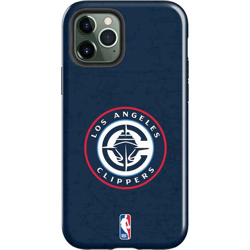 NBA Los Angeles Clippers Distressed Blue iPhone 12 Pro Max Impact Case