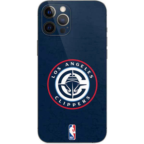 NBA Los Angeles Clippers Distressed Blue iPhone 12 Pro Max Skin
