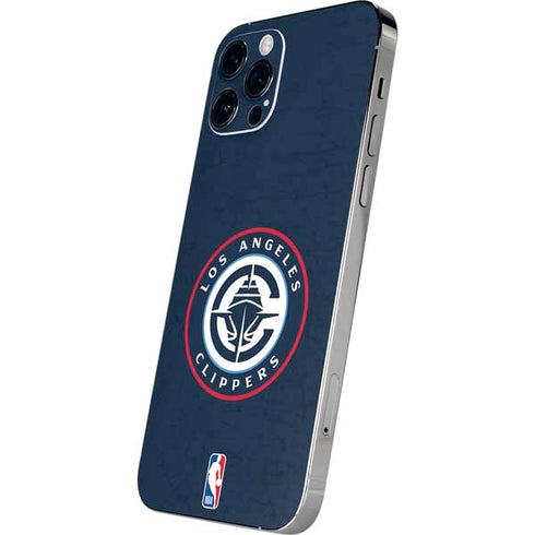 NBA Los Angeles Clippers Distressed Blue iPhone 12 Pro Skin