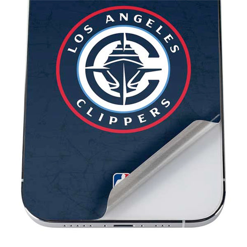 NBA Los Angeles Clippers Distressed Blue iPhone 12 Pro Skin