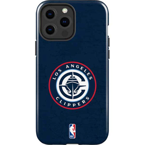 NBA Los Angeles Clippers Distressed Blue iPhone 13 Pro Max Impact Case
