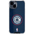 NBA Los Angeles Clippers Distressed Blue iPhone 14 Plus Clear Case