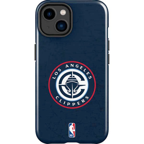 NBA Los Angeles Clippers Distressed Blue iPhone 14 Plus Impact Case