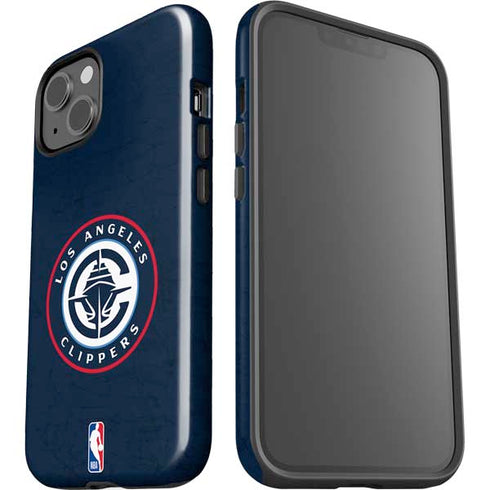 NBA Los Angeles Clippers Distressed Blue iPhone 14 Plus Impact Case