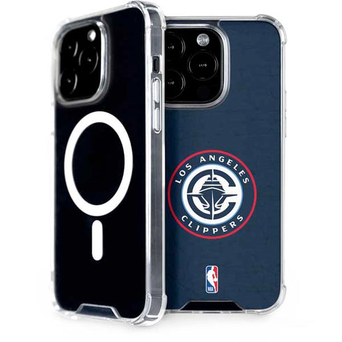 NBA Los Angeles Clippers Distressed Blue iPhone 14 Pro MagSafe Case
