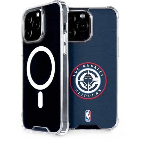 NBA Los Angeles Clippers Distressed Blue iPhone 14 Pro Max MagSafe Case