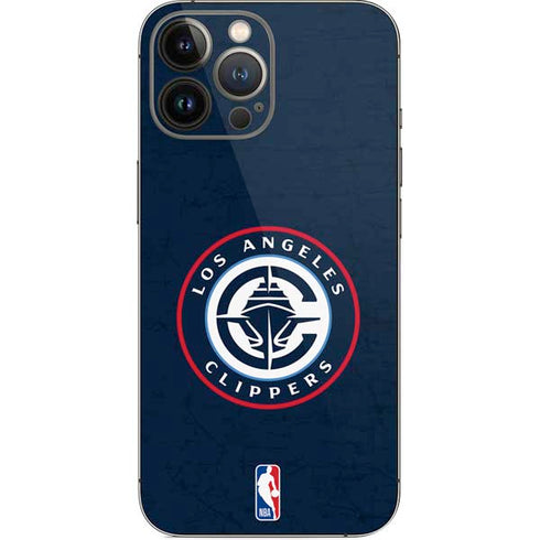 NBA Los Angeles Clippers Distressed Blue iPhone 14 Pro Max Skin