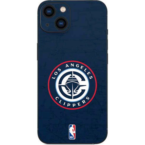 NBA Los Angeles Clippers Distressed Blue iPhone Skins