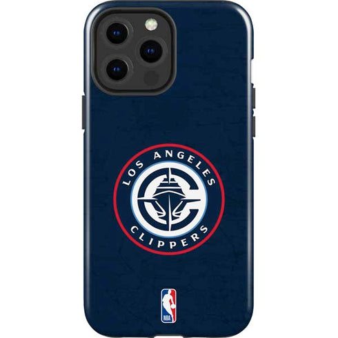 NBA Los Angeles Clippers Distressed Blue iPhone 15 Pro Max Impact Case