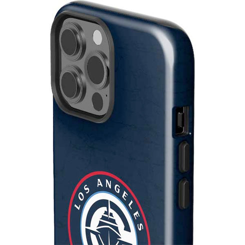 NBA Los Angeles Clippers Distressed Blue iPhone 15 Pro Max Impact Case