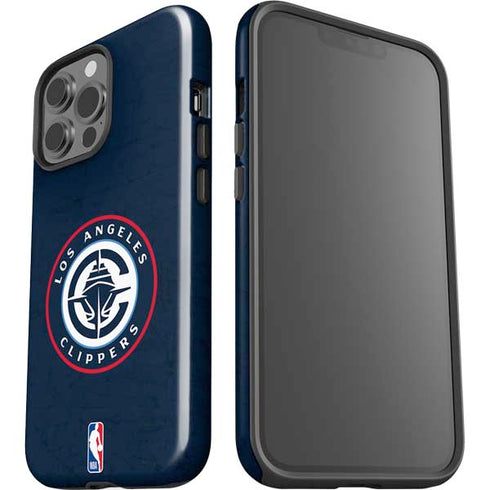 NBA Los Angeles Clippers Distressed Blue iPhone 15 Pro Max Impact Case