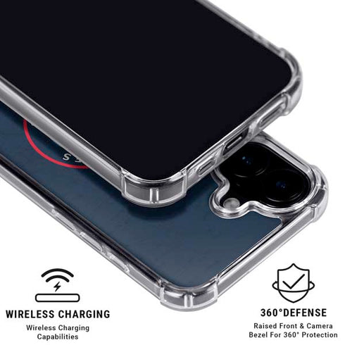 NBA Los Angeles Clippers Distressed Blue iPhone 16 Clear Case