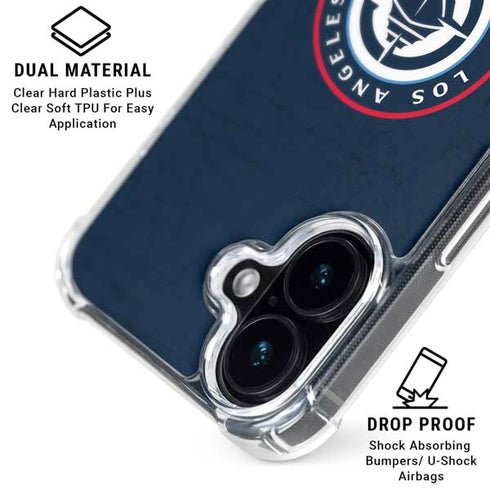 NBA Los Angeles Clippers Distressed Blue iPhone 16 MagSafe Case